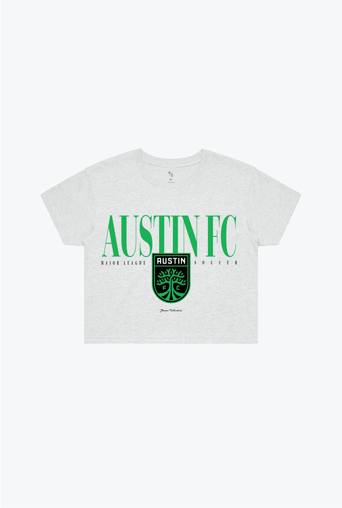 Austin FC Throwback Cropped T-Shirt - Ash