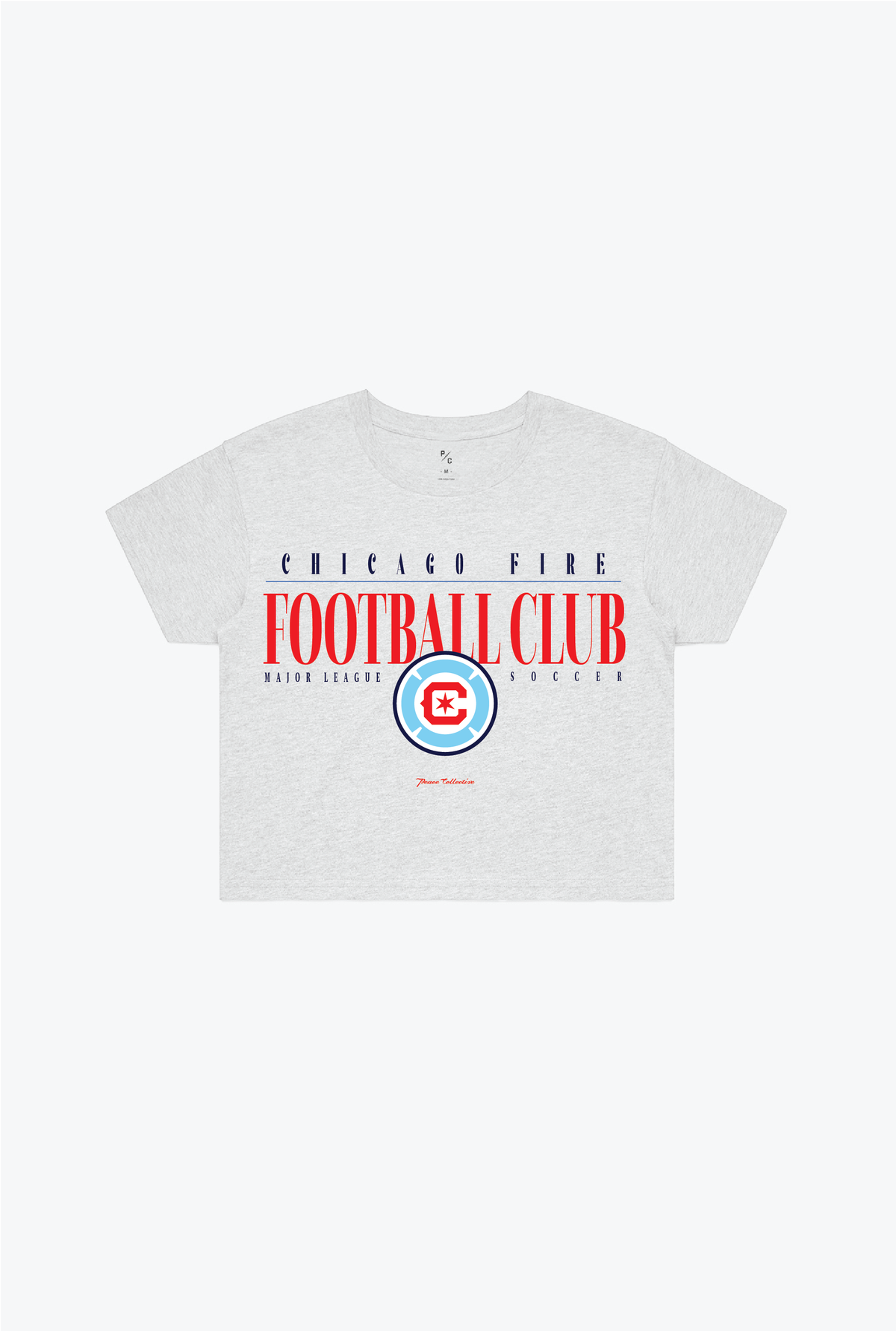 Chicago Fire FC Throwback Cropped T-Shirt - Ash