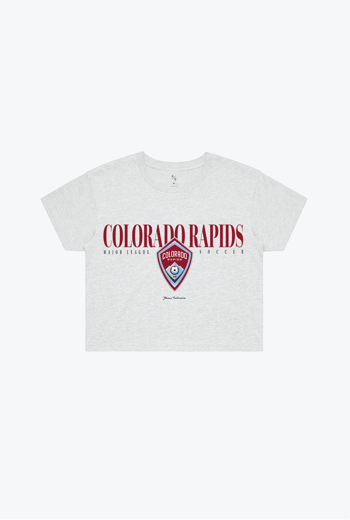 Colorado Rapids Throwback Cropped T-Shirt - Ash