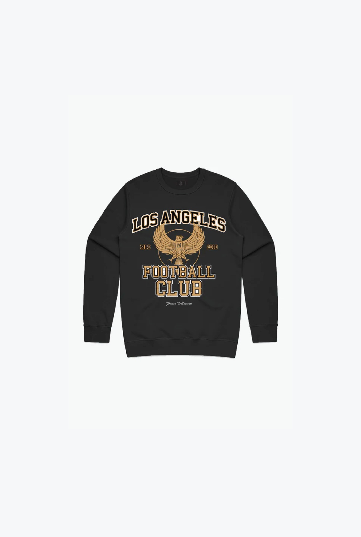 Los Angeles FC Vintage Washed Kids Crewneck - Black