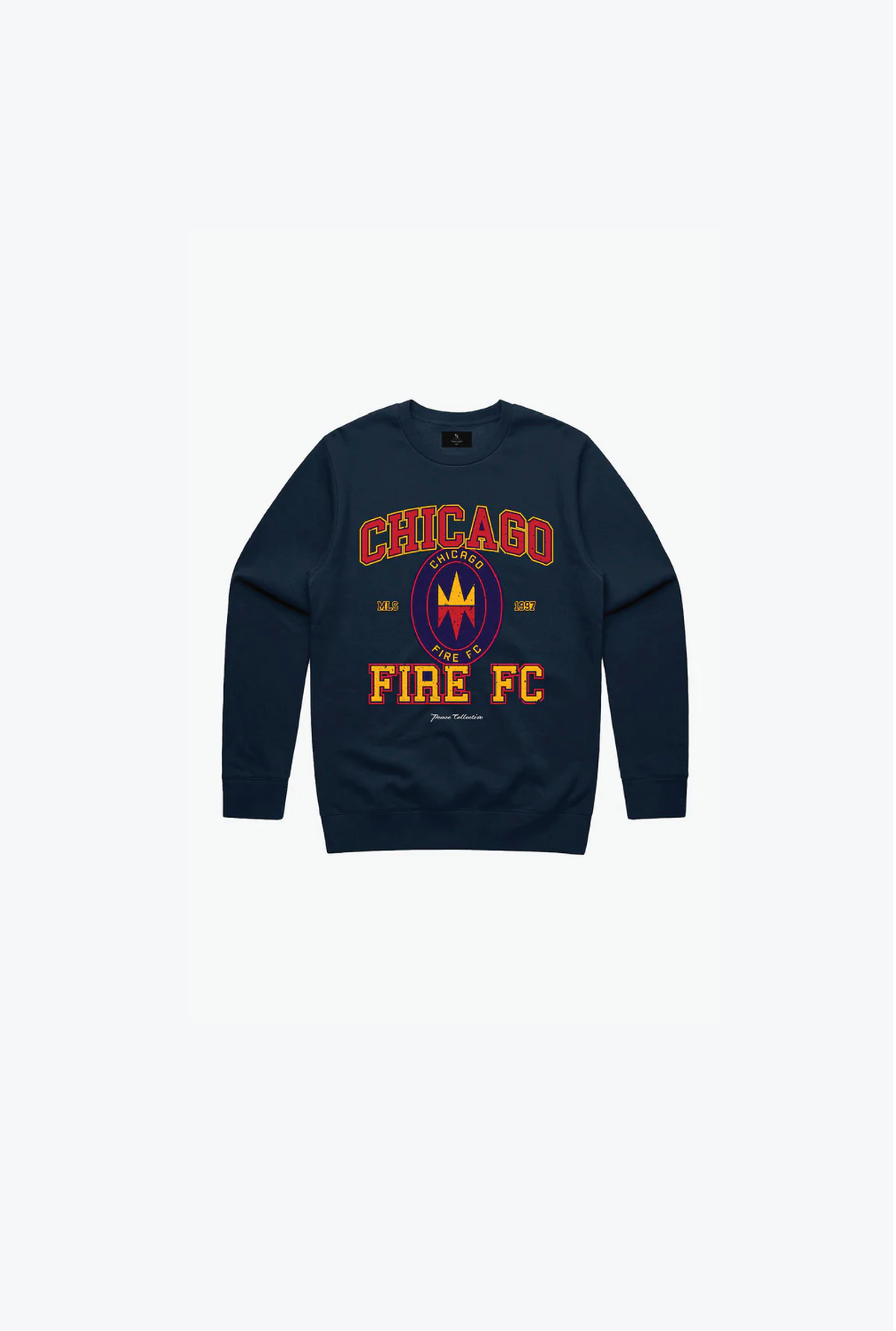 Chicago Fire FC Vintage Washed Kids Crewneck - Navy