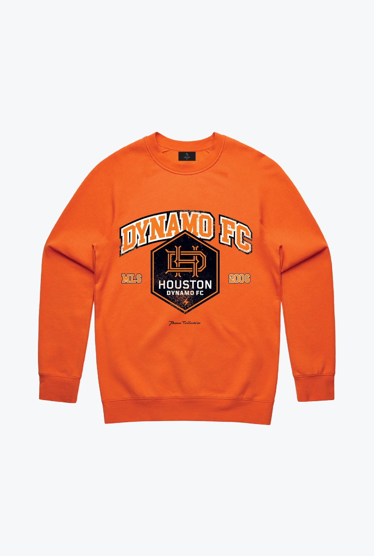 Houston Dynamo FC Vintage Washed Crewneck - Orange