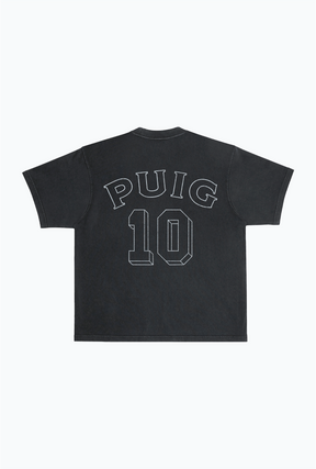 Riqui Puig Vintage Heavyweight Garment Dyed T-Shirt - Black