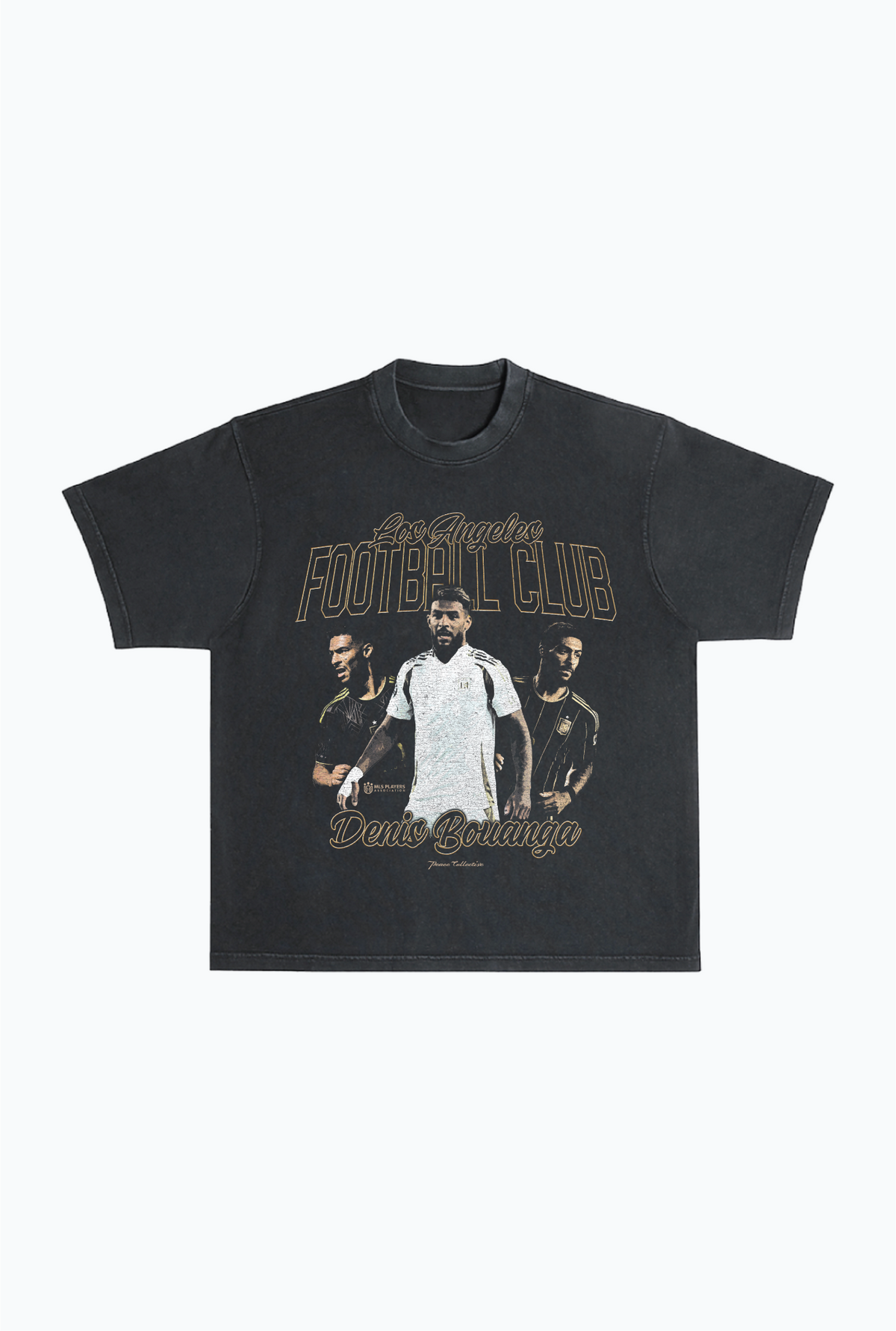 Denis Bouanga Vintage Heavyweight Garment Dyed T-Shirt - Black