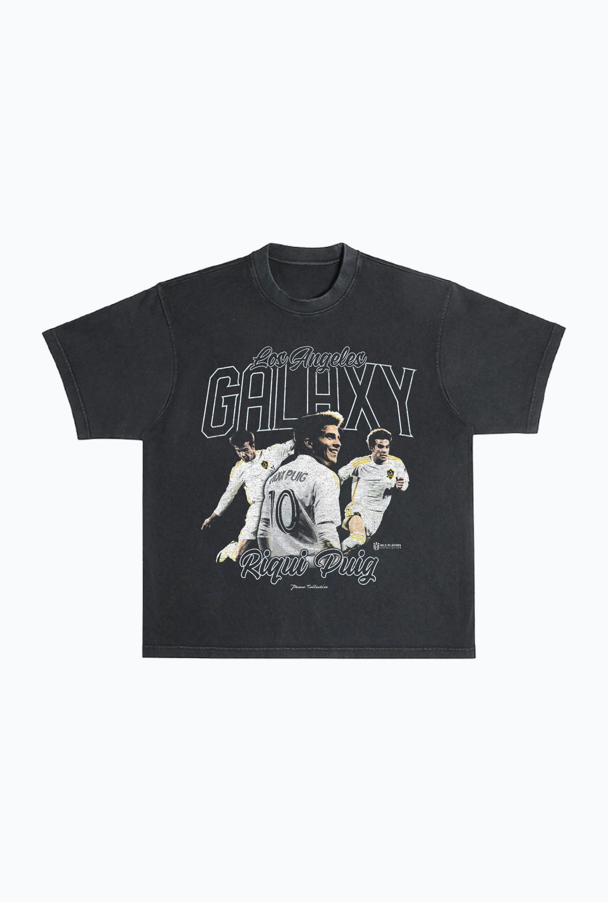 Riqui Puig Vintage Heavyweight Garment Dyed T-Shirt - Black