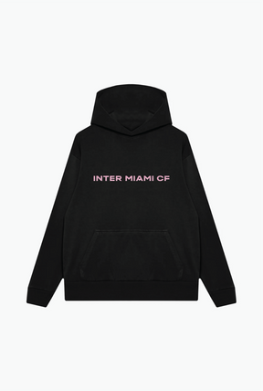 Lionel Messi Vintage Heavyweight Hoodie - Black