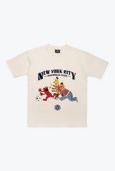New York City FC x Sesame Street Chase Heavyweight T-Shirt - Ivory