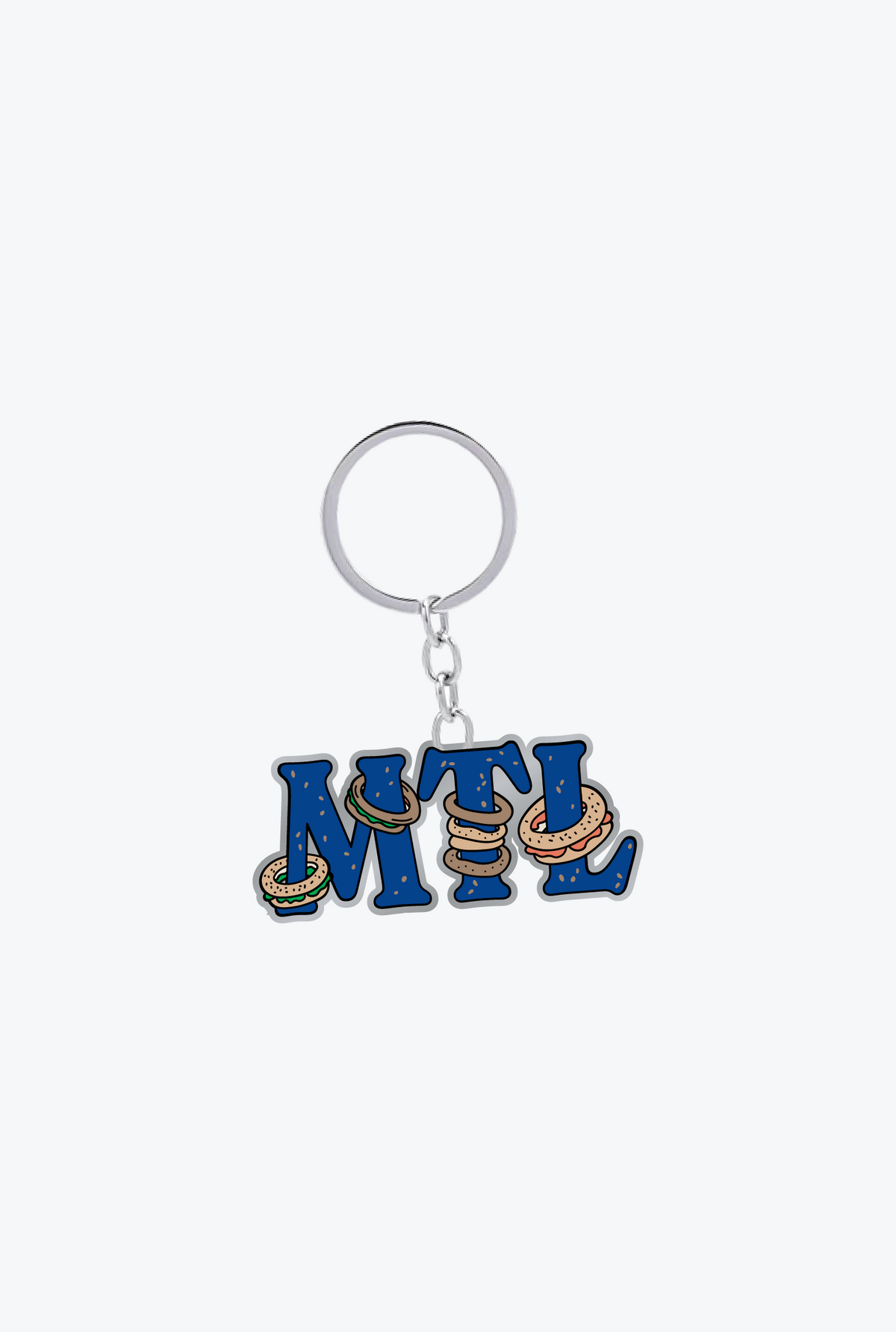 "MTL" Bagel Keychain