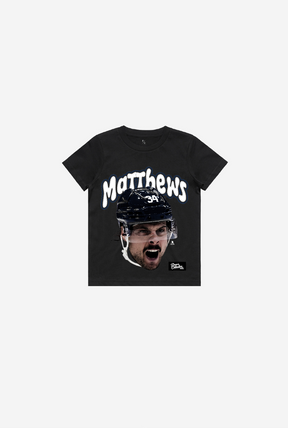 Auston Matthews Kids T-Shirt - Black