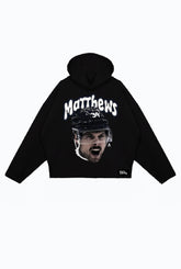 Sweat à capuche décontracté Auston Matthews - Noir