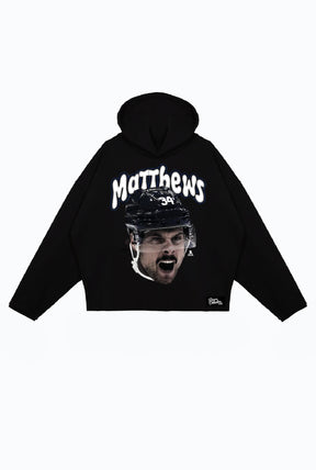 Sweat à capuche décontracté Auston Matthews - Noir