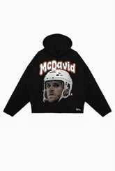 Sudadera relajada Connor McDavid - Negra