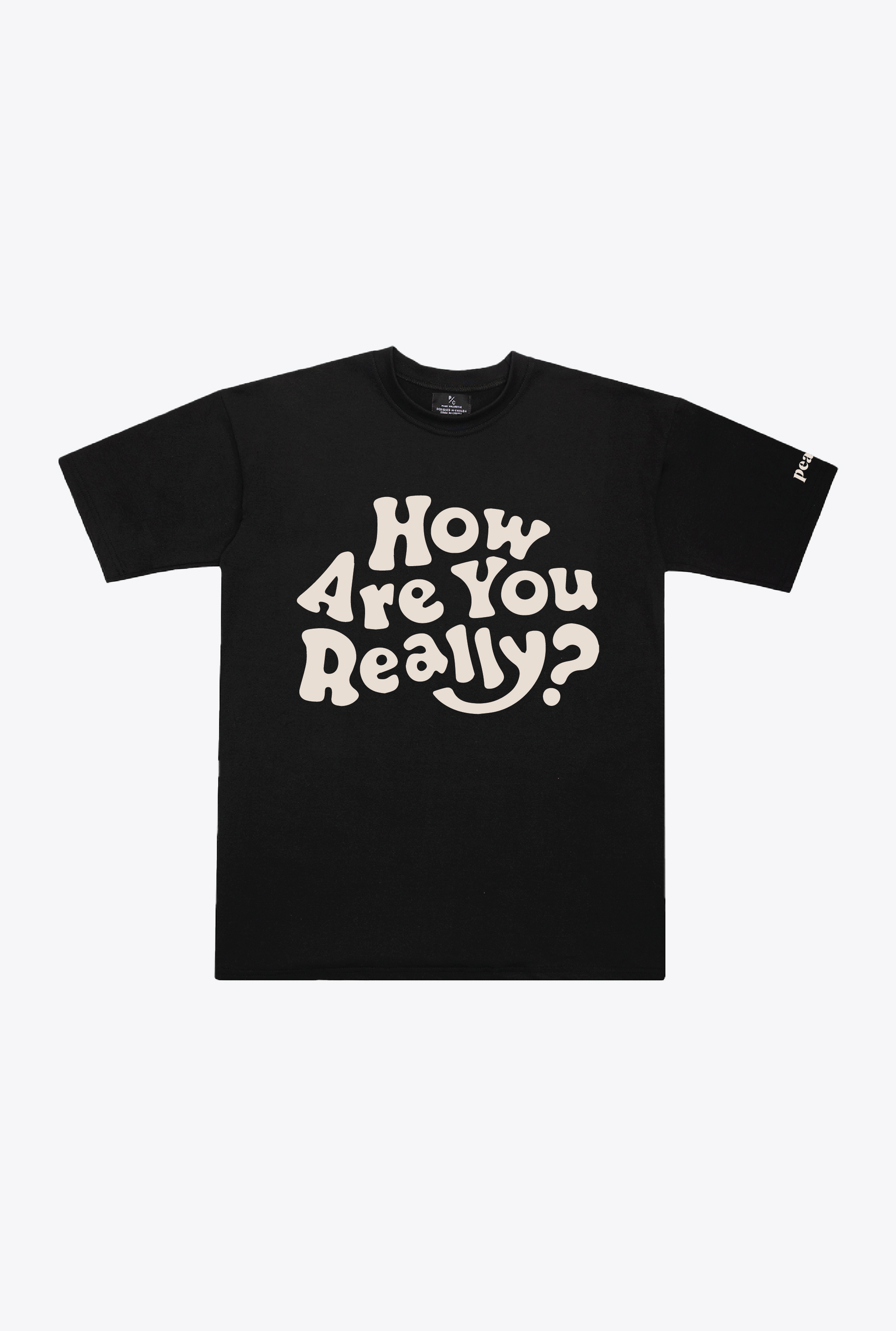 How Are You Really? Heavyweight T-Shirt - Black