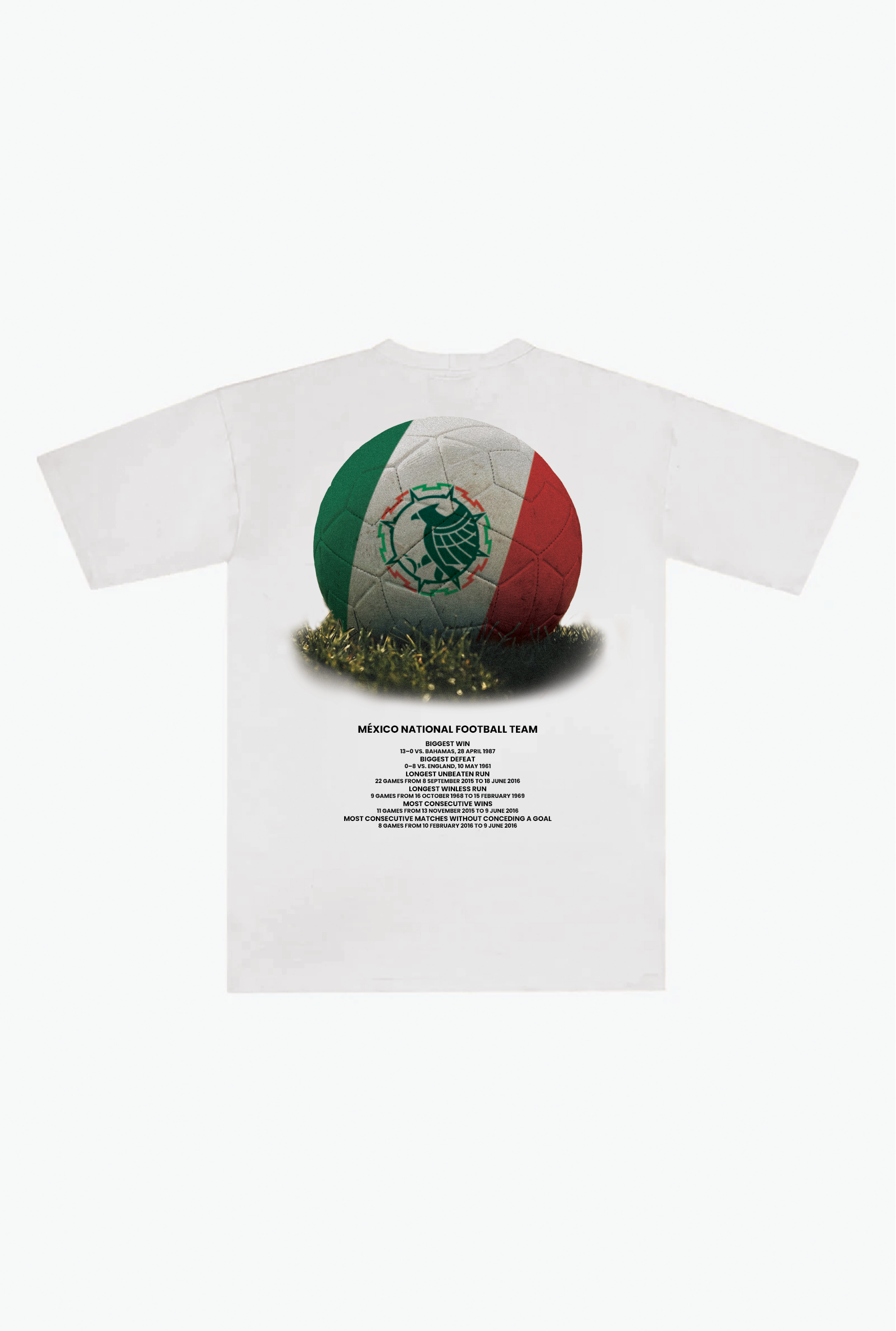 Mexico Football Heavyweight T-Shirt - White