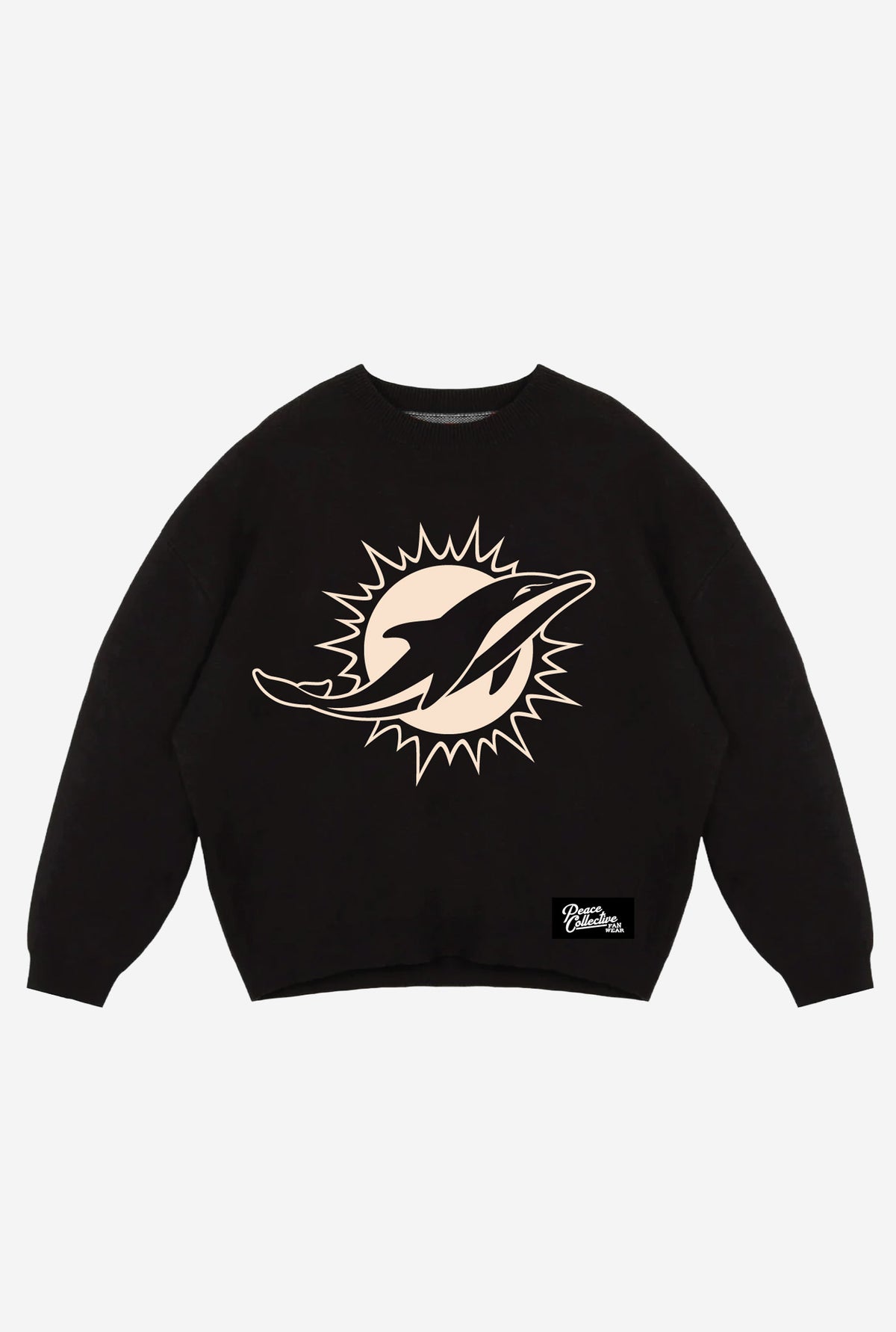 Miami Dolphins Knit Sweater - Black