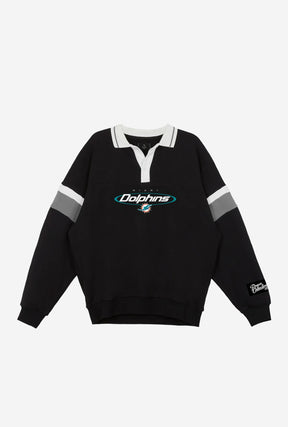 Miami Dolphins Oversized Rugby - Black / Grey