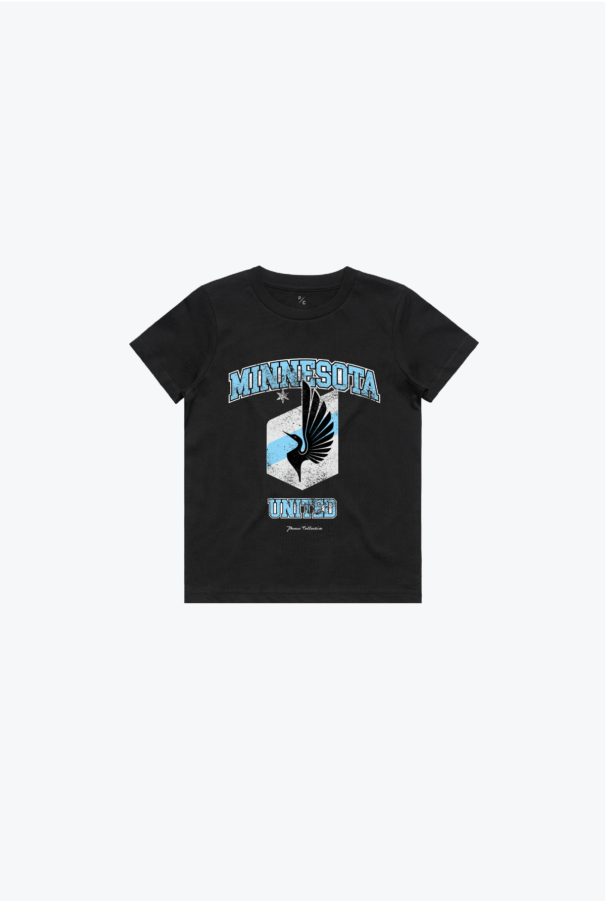 Minnesota United FC Vintage Washed Kids T-Shirt - Black