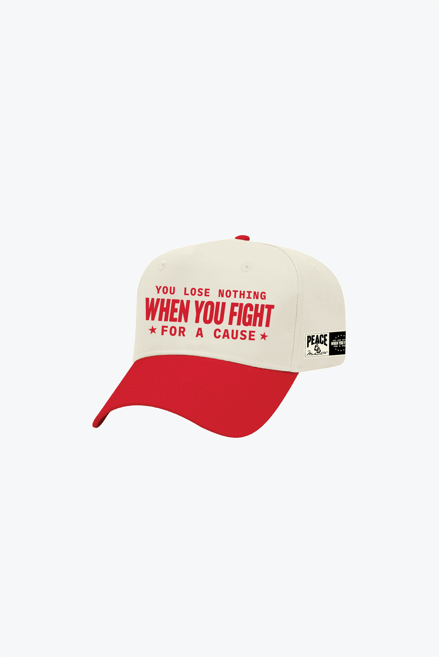 P/C x Muhammad Ali A-Frame Cap - Ivory / Red