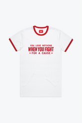 P/C x Muhammad Ali Ringer T-Shirt - White / Red