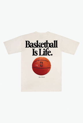 Basketball is Life Heavyweight T-Shirt - Natural