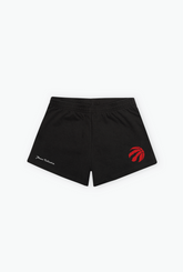 Toronto Raptors Women's Fleece Shorts - Black