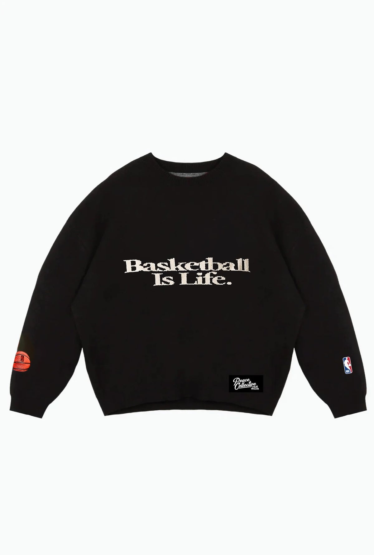 Basketball is Life Knit Sweater - Black