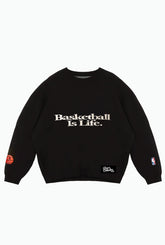 Basketball is Life Knit Sweater - Black