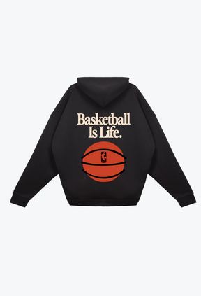 Basketball is Life SuperHeavy™️ Hoodie - Off Black