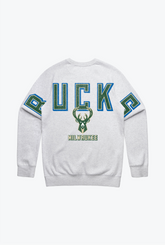Milwaukee Bucks Spirit Crewneck - Ash