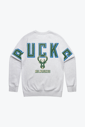 Milwaukee Bucks Spirit Crewneck - Ash
