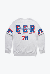 Philadelphia 76ers Spirit Crewneck - Ash