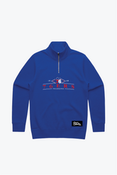 Philadelphia 76ers Vintage Quarter Zip - Royal