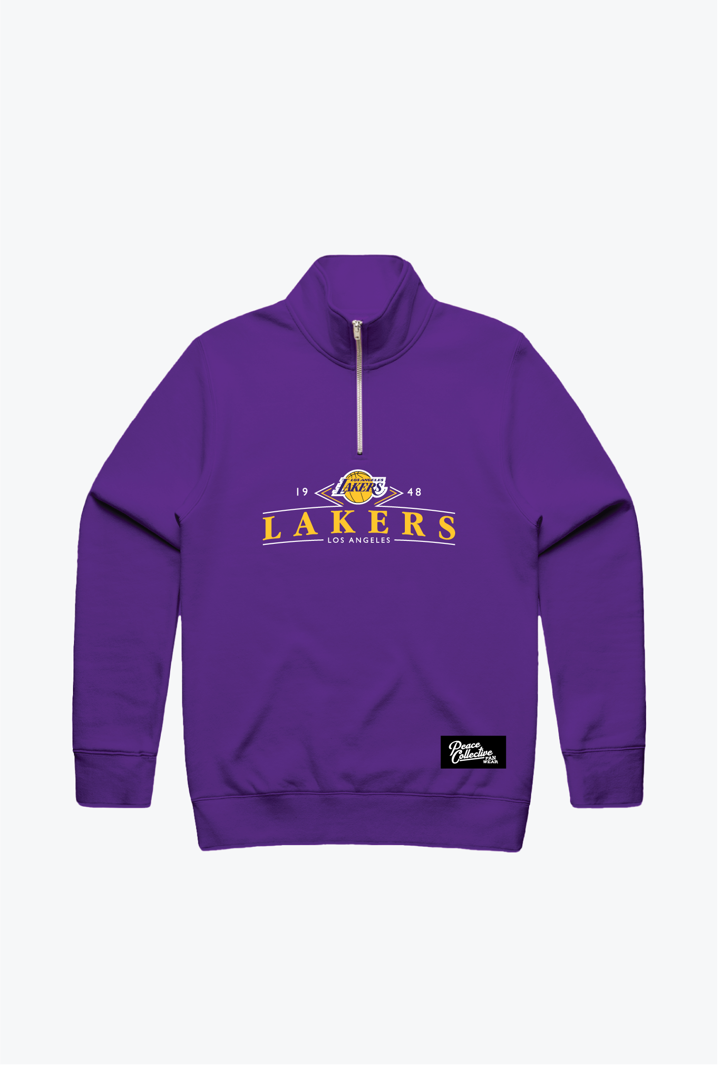 Los Angeles Lakers Vintage Quarter Zip - Purple