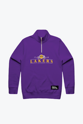 Los Angeles Lakers Vintage Quarter Zip - Purple