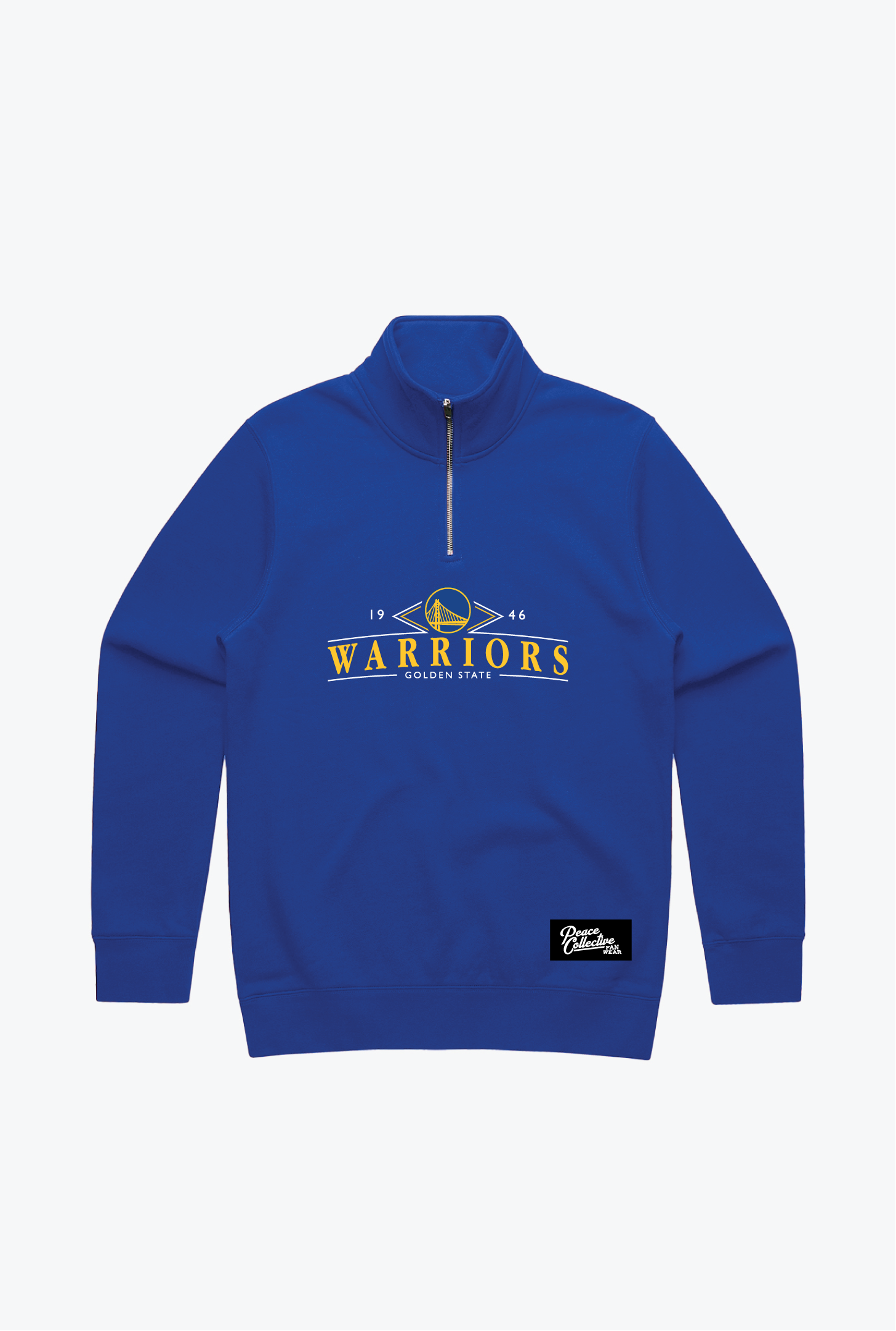 Golden State Warriors Vintage Quarter Zip - Royal