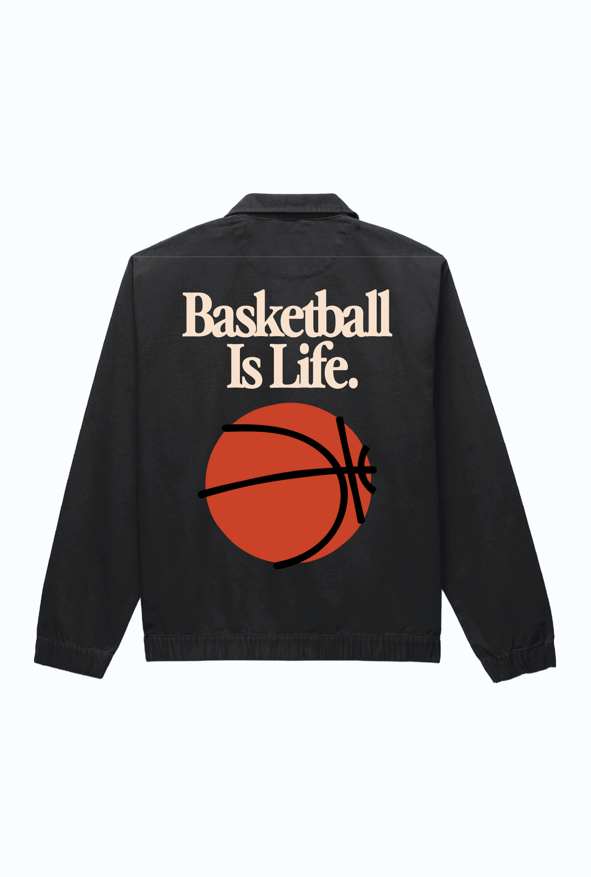 Basketball is Life Work Jacket - Off Black