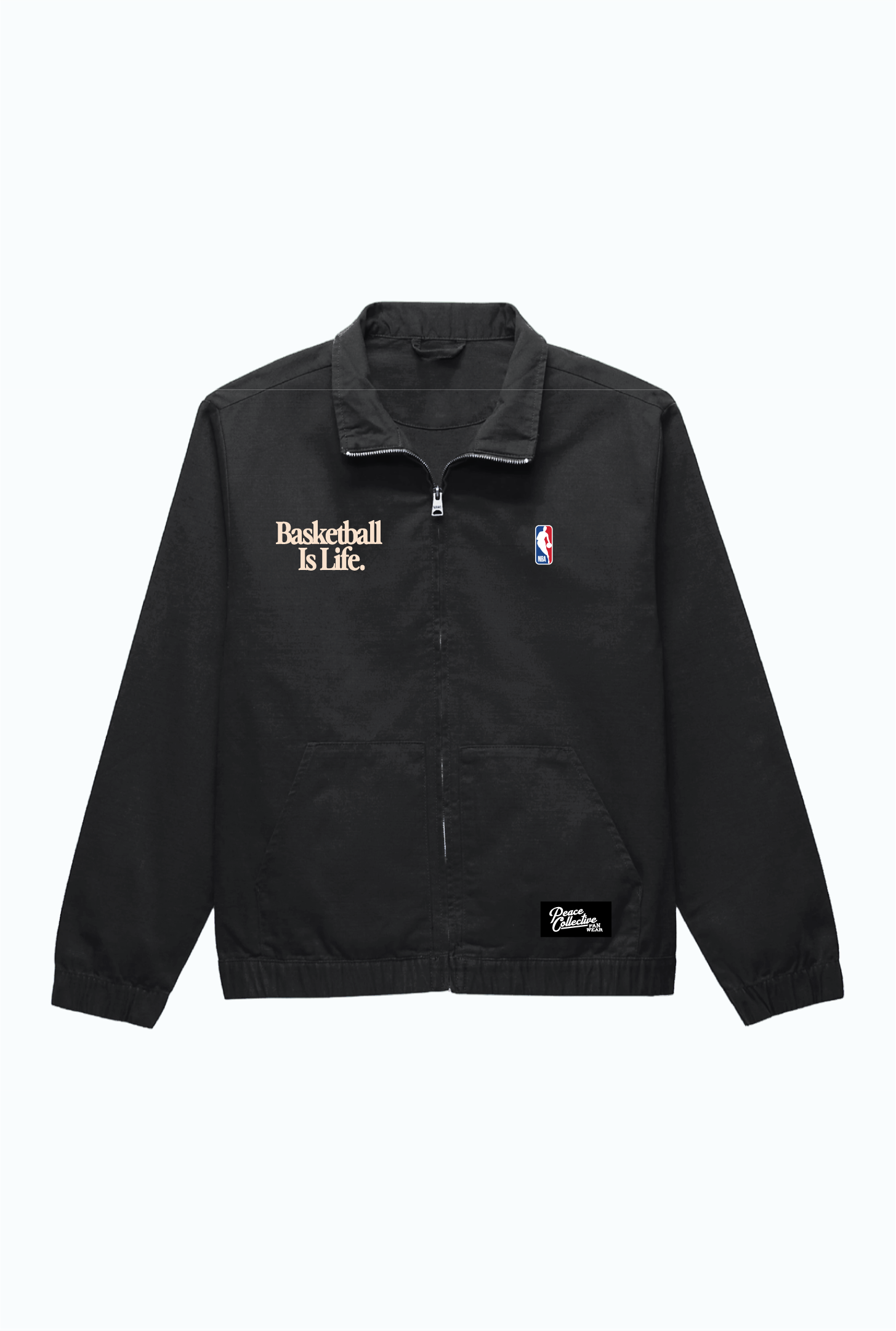 Basketball is Life Work Jacket - Off Black