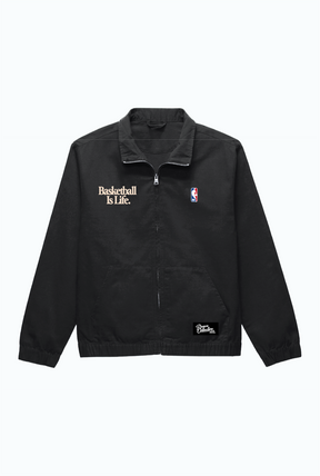 Basketball is Life Work Jacket - Off Black