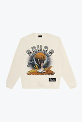 San Antonio Spurs Vintage Clubhouse: Break through Crewneck - Ivory
