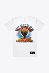 Oklahoma City Thunder Vintage Clubhouse: Break through T-Shirt - White