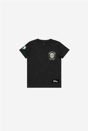 Boston Celtics Stadium Varsity Kids T-Shirt - Black