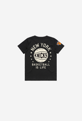 New York Knicks Stadium Varsity Kids T-Shirt - Black