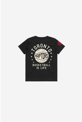 Toronto Raptors Stadium Varsity Kids T-Shirt - Black