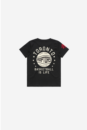 Toronto Raptors Stadium Varsity Kids T-Shirt - Black