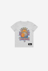 Oklahoma City Thunder Vintage Clubhouse Kids T-Shirt - Ash