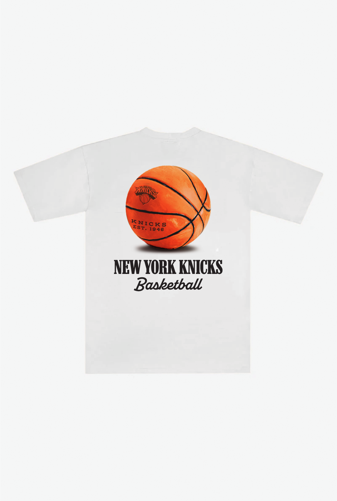 New York Knicks Fanleisure Heavyweight T-Shirt - White