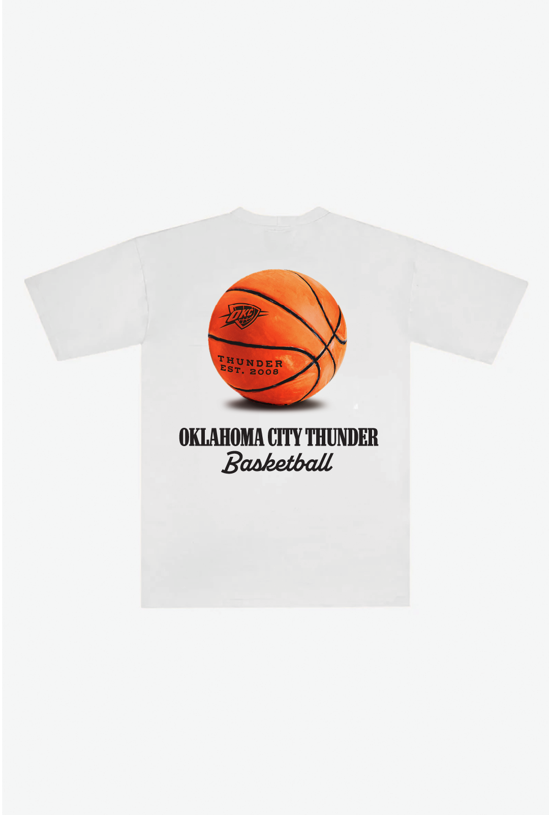 Oklahoma City Thunder Fanleisure Heavyweight T-Shirt - White