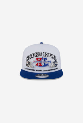 Super Bowl XL Championship Pin Golfer Hat - White