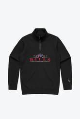 Buffalo Bills Quarter Zip - Black