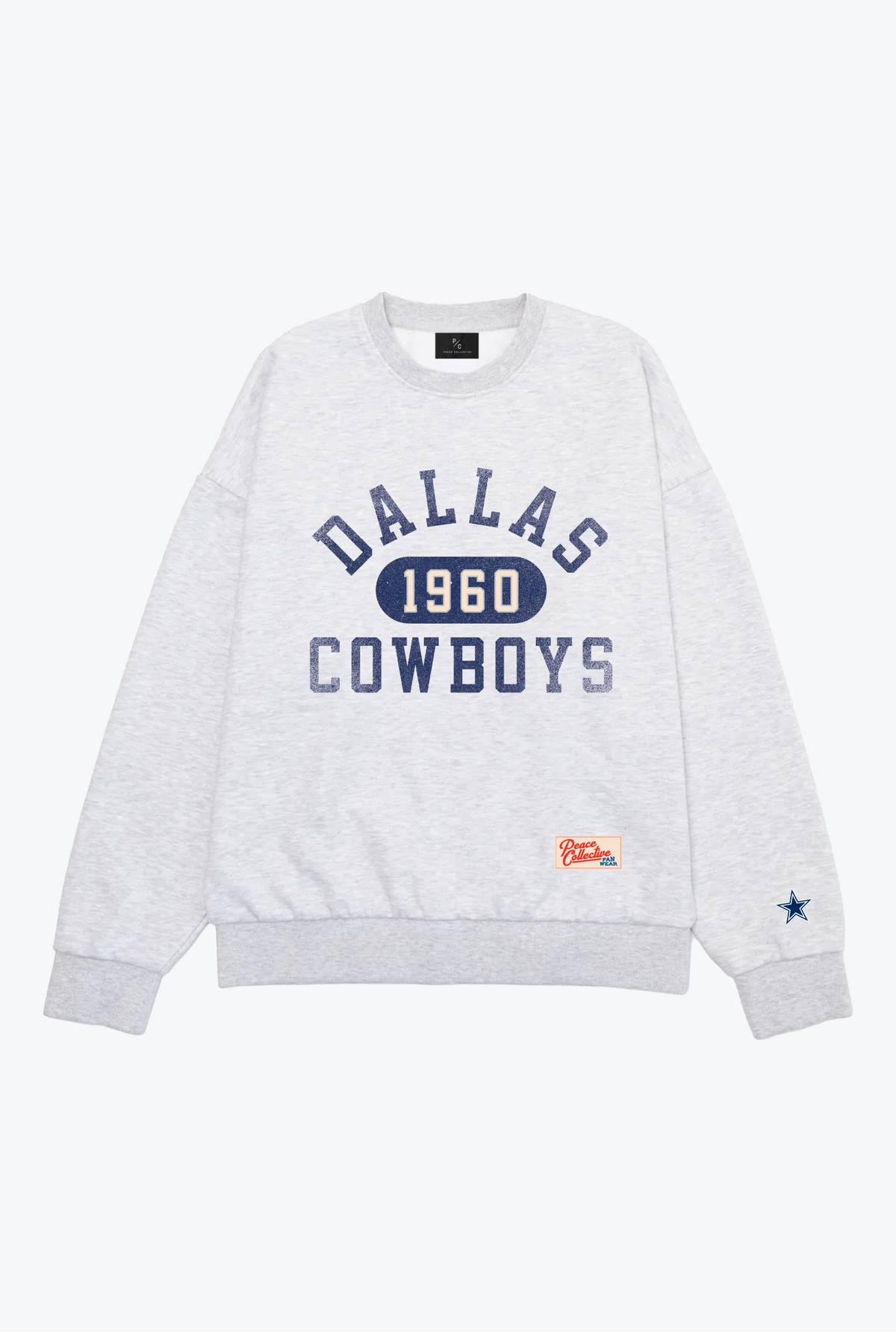 Dallas Cowboys Athletic Club Schwerer Rundhalsausschnitt - Aschgrau